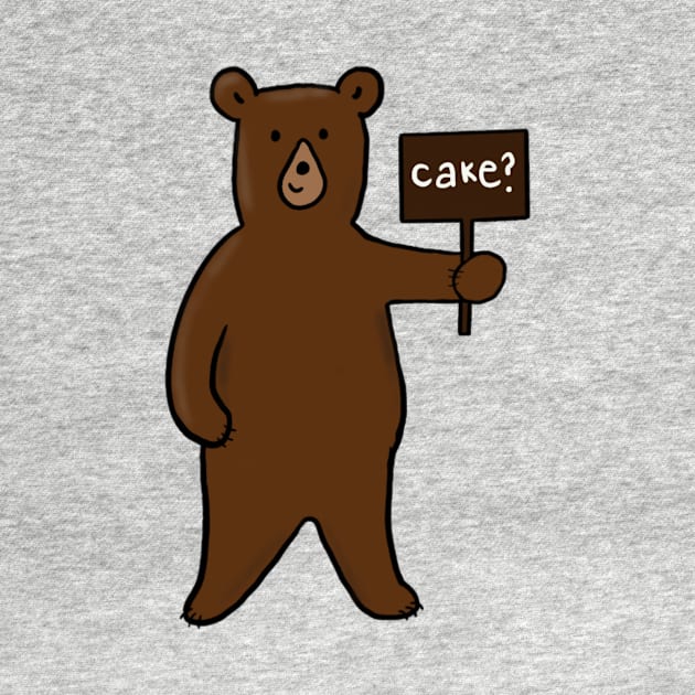 Cake Cute Bear Illustration by AmaniZelaya
